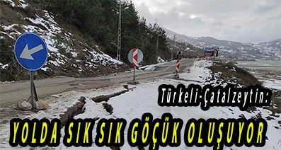 <center> Türkeli-Çatalzeytin: </center><center><font color=’blue’> YOLDA SIK SIK GÖÇÜK OLUŞUYOR  </font></center>