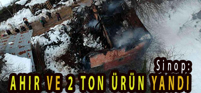 <center> Sinop: </center><center><font color=’blue’> AHIR VE 2 TON ÜRÜN YANDI </font></center>