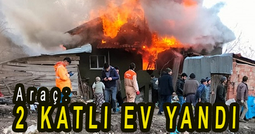 <center> Araç: </center><center><font color=’blue’>2 KATLI EV YANDI </font></center>