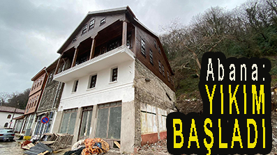 <center> Abana: </center><center><font color=’blue’> YIKIM BAŞLADI </font></center>
