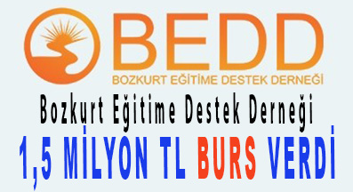 <center> Bozkurt Eğitime Destek Derneği </center><center><font color=’blue’>1,5 MİLYON TL BURS VERDİ </font></center>
