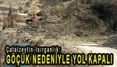 <center> Çatalzeytin-Isırganlık: </center><center><font color=’blue’> GÖÇÜK NEDENİYLE YOL KAPALI </font></center>