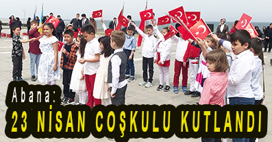 <center> Abana: </center><center><font color=’blue’>23 NİSAN COŞKULU KUTLANDI </font></center>