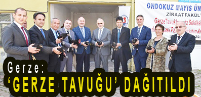 <center> Gerze:  </center><center><font color=’blue’>‘GERZE TAVUĞU’ DAĞITILDI        </font></center>