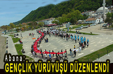 <center> Abana: </center><center><font color=’blue’> GENÇLİK YÜRÜYÜŞÜ DÜZENLENDİ </font></center>