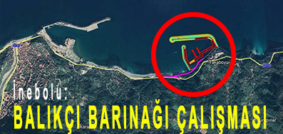 <center> İnebolu: </center><center><font color=’blue’> BALIKÇI BARINAĞI ÇALIŞMASI </font></center>