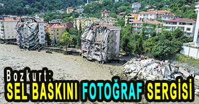 <center> Bozkurt: </center><center><font color=’blue’> SEL BASKINI FOTOĞRAF SERGİSİ </font></center>