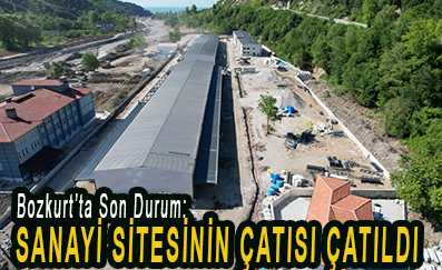 <center> Bozkurt’ta Son Durum: </center><center><font color=’blue’> SANAYİ SİTESİNİN ÇATISI ÇATILDI </font></center>
