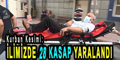 <center> Kurban Kesimi: </center><center><font color=’blue’> İLİMİZDE 28 ‘KASAP’ YARALANDI </font></center>