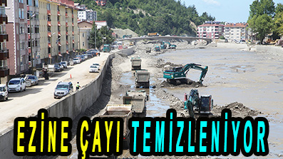EZİNE ÇAYI TEMİZLENİYOR