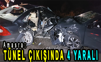 <center> Amasra: </center><center><font color=’blue’> TÜNEL ÇIKIŞINDA 4 YARALI </font></center>
