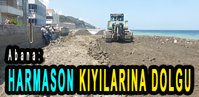 <center> Abana: </center><center><font color=’blue’> HARMASON KIYILARINA DOLGU </font></center>