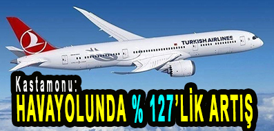 <center> Kastamonu: </center><center><font color=’blue’> HAVAYOLUNDA % 127’LİK ARTIŞ </font></center>