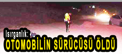 <center> Isırganlık: </center><center><font color=’blue’> OTOMOBİLİN SÜRÜCÜSÜ ÖLDÜ </font></center>