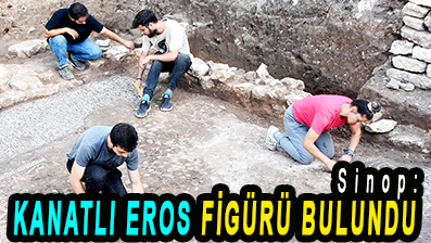<center> Sinop: </center><center><font color=’blue’> KANATLI EROS FİGÜRÜ BULUNDU </font></center>