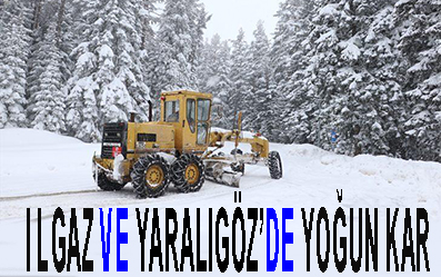 ILGAZ VE YARALIGÖZ’DE YOĞUN KAR