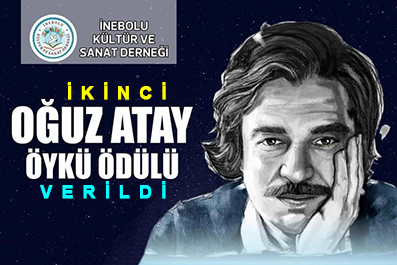<center> İnebolu: </center><center><font color=’blue’> OĞUZ ATAY ÖYKÜ ÖDÜLÜ VERİLDİ </font></center>