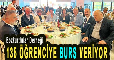 <center> Bozkurtlular Derneği </center><center><font color=’blue’>135 ÖĞRENCİYE BURS VERİYOR </font></center>