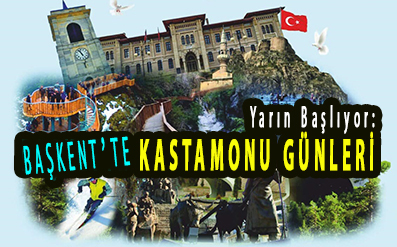 <center> Yarın Başlıyor: </center><center><font color=’blue’> BAŞKETTE KASTAMONU GÜNLERİ </font></center>