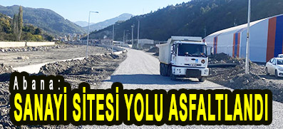<center> Abana: </center><center><font color=’blue’> SANAYİ SİTESİ YOLU ASFALTLANDI </font></center>