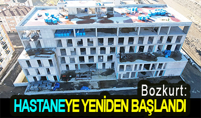 <center> Bozkurt: </center><center><font color=’blue’> HASTANEYE YENİDEN BAŞLANDI </font></center>