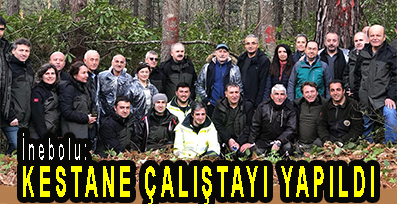 <center> İnebolu: </center><center><font color=’blue’> KESTANE ÇALIŞTAYI YAPILDI </font></center>