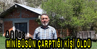 <center> Ağlı: </center><center><font color=’blue’> MİNİBÜSÜN ÇARPTIĞI KİŞİ ÖLDÜ </font></center>