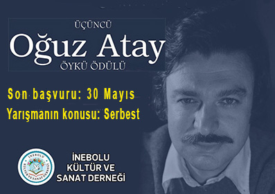 <center> İnebolu: </center><center><font color=’blue’> OĞUZ ATAY ÖYKÜ ÖDÜLÜ </font></center>