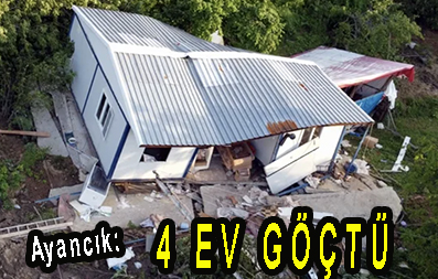 <center> Ayancık:</center><center><font color=’blue’>4 EV GÖÇTÜ </font></center>