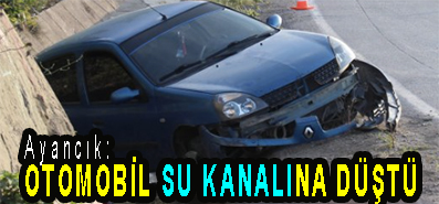 <center> Ayancık: </center><center><font color=’blue’> OTOMOBİL SU KANALINA DÜŞTÜ </font></center>