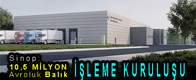 <center> Sinop: </center><center><font color=’blue’> 10,5 Milyon Avroluk Balık İŞLEME KURULUŞU </font></center>