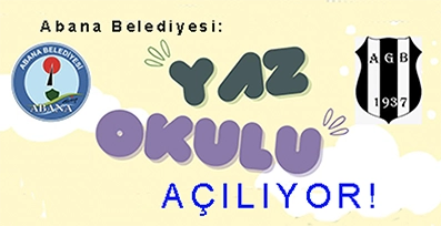 <center> Abana Belediyesi: </center><center><font color=’blue’> YAZ SPOR OKULU AÇILIYOR </font></center>