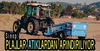 <center> Sinop: </center><center><font color=’blue’> PLAJLAR ATIKLARDAN ARINDIRILIYOR </font></center>