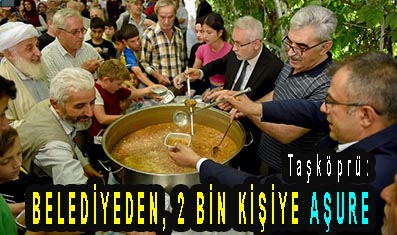 <center> Taşköprü: </center><center><font color=’blue’> BELEDİYEDEN, 2 BİN KİŞİYE AŞURE  </font></center>