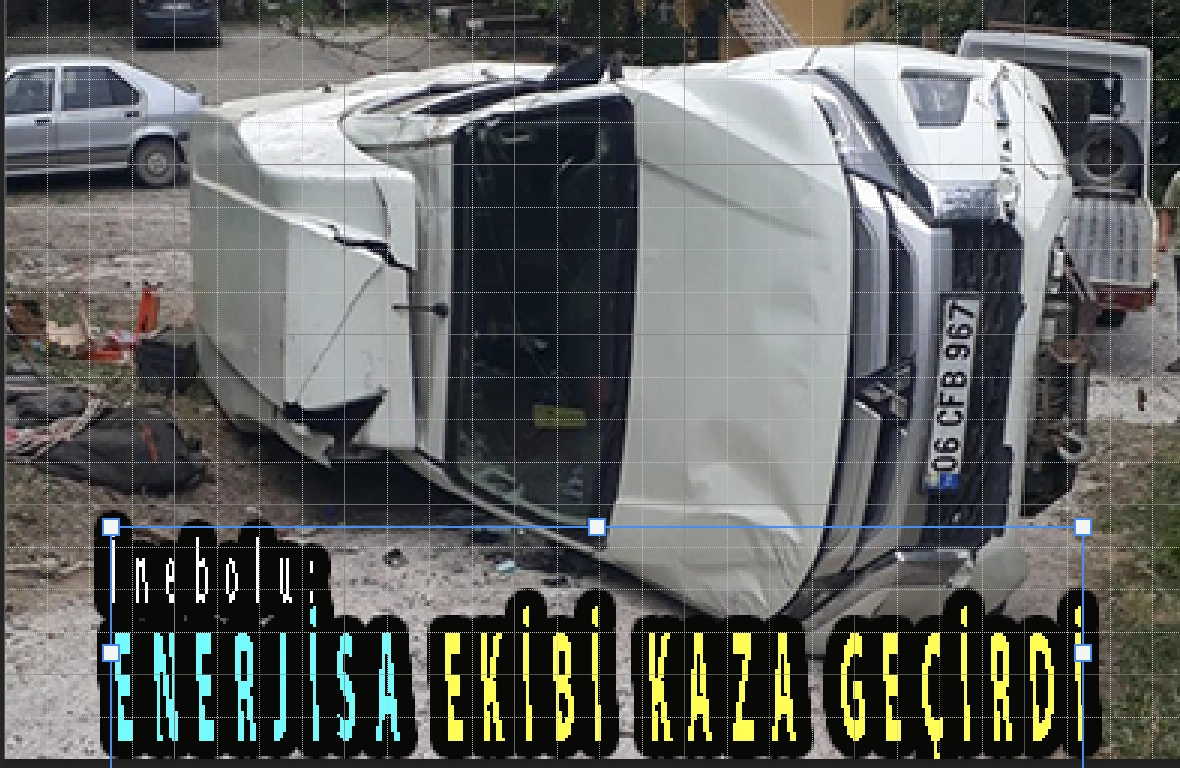 <center> İnebolu: </center><center><font color=’blue’> ENERJİSA EKİBİ KAZA GEÇİRDİ </font></center>