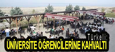 <center> Türkeli: </center><center><font color=’blue’> ÜNİVERSİTE ÖĞRENCİLERİNE KAHVALTI </font></center>