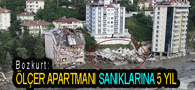 <center> Bozkurt: </center><center><font color=’blue’> ÖLÇER APARTMANI SANIKLARINA 5 YIL </font></center>