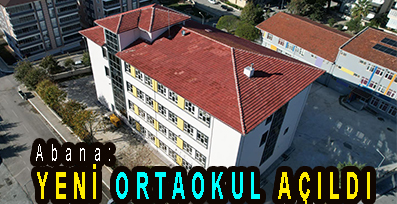<center> Abana: </center><center><font color=’blue’> YENİ ORTAOKUL AÇILDI </font></center>