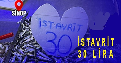 SİNOP’TA İSTAVRİT 30 TL