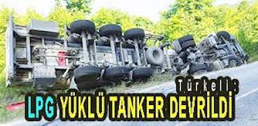 <center> Türkeli: </center><center><font color=’blue’> LNG TANKERİ DEVRİLDİ </font></center>