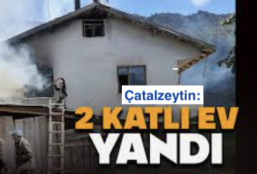 <center> Çatalzeytin: </center><center><font color=’blue’>2 KATLI EV YANDI </font></center>