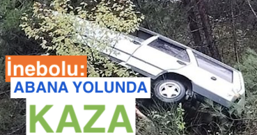 <center> İnebolu: </center><center><font color=’blue’> ABANA YOLUNDA KAZA </font></center>