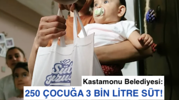 <center> Kastamonu Belediyesi: </center><center><font color=’blue’>250 ÇOCUĞA 3 BİN LİTRE SÜT! </font></center>