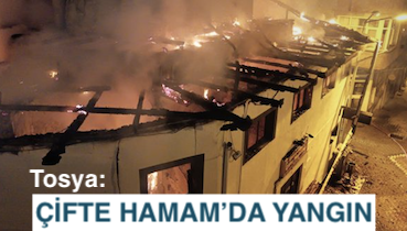 <center> Tosya: </center><center><font color=’blue’> ÇİFTE HAMAM’DA YANGIN </font></center>