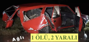 <center> Ağlı: </center><center><font color=’blue’>1 ÖLÜ, 2 YARALI </font></center>