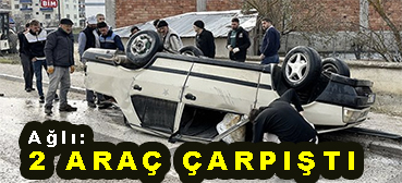 <center> Ağlı: </center><center><font color=’blue’>2 ARAÇ ÇARPIŞTI </font></center>
