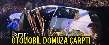 <center> Bartın: </center><center><font color=’blue’> OTOMOBİL DOMUZA ÇARPTI </font></center>