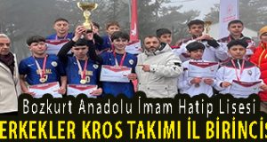 <center> Bozkurt Anadolu İmam Hatip Lisesi </center><center><font color=’blue’> ERKEKLER KROS TAKIMI İL BİRİNCİSİ </font></center>