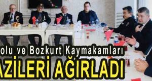 <center> İnebolu ve Bozkurt Kaymakamları </center><center><font color=’blue’> GAZİLERİ AĞIRLADI </font></center>