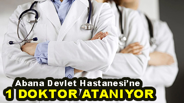 <center> Abana Devlet Hastanesi’ne  </center><center><font color=’blue’>1 DOKTOR ATANIYOR </font></center>